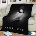 Penelope Cruz Fleece Throw Blanket