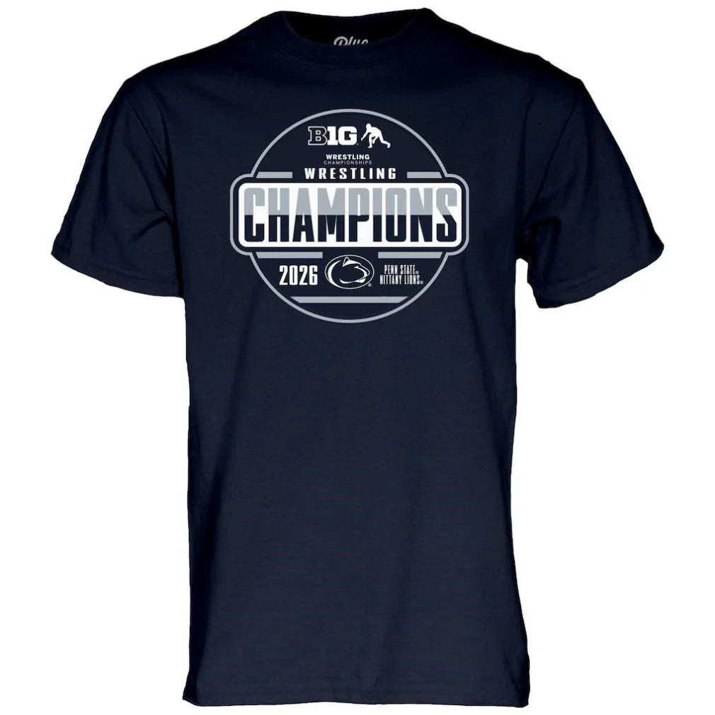 Penn State Nittany Lions 2026 Big Ten Men’s Wrestling Tournament Champions Locker Room Shirt
