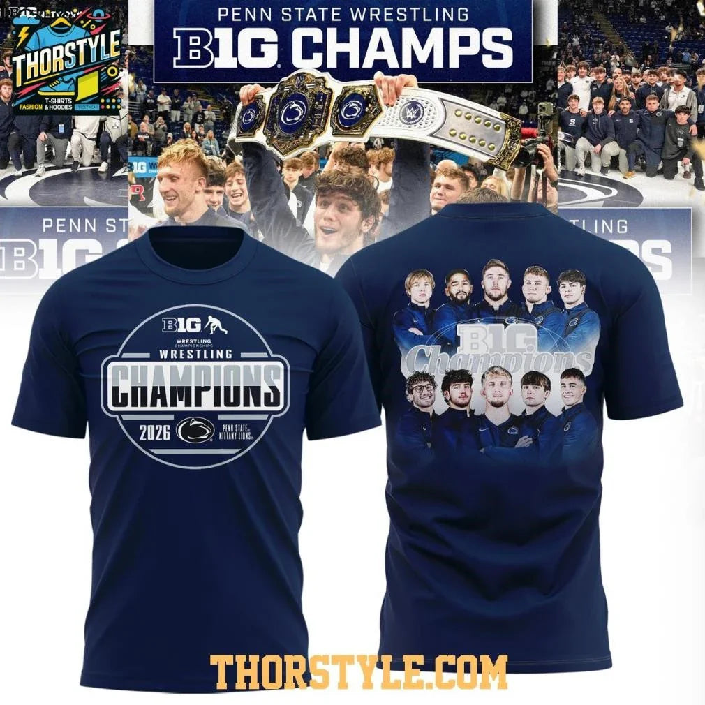 Penn State Nittany Lions Big 10 Men’s Wrestling Champions Shirt