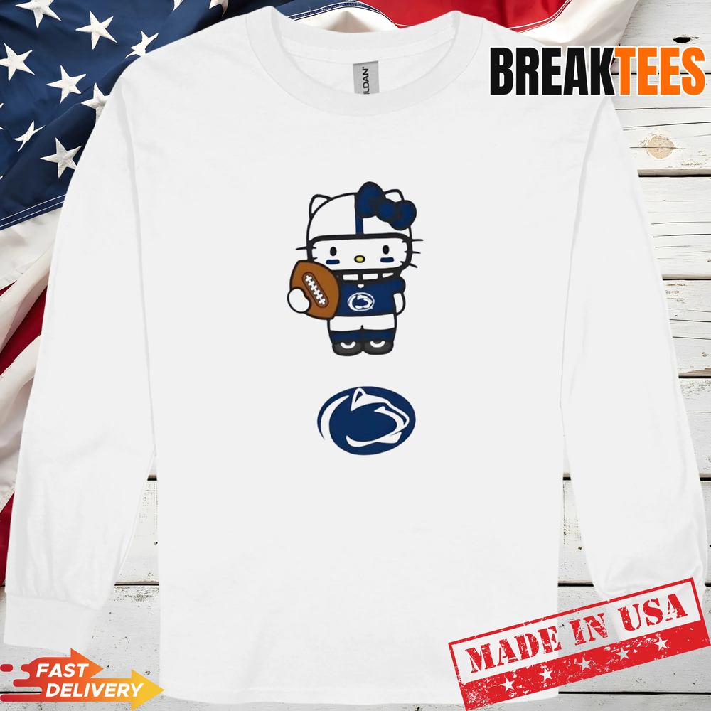 Penn State Nittany Lions Football x Hello Kitty Anime T-Shirt