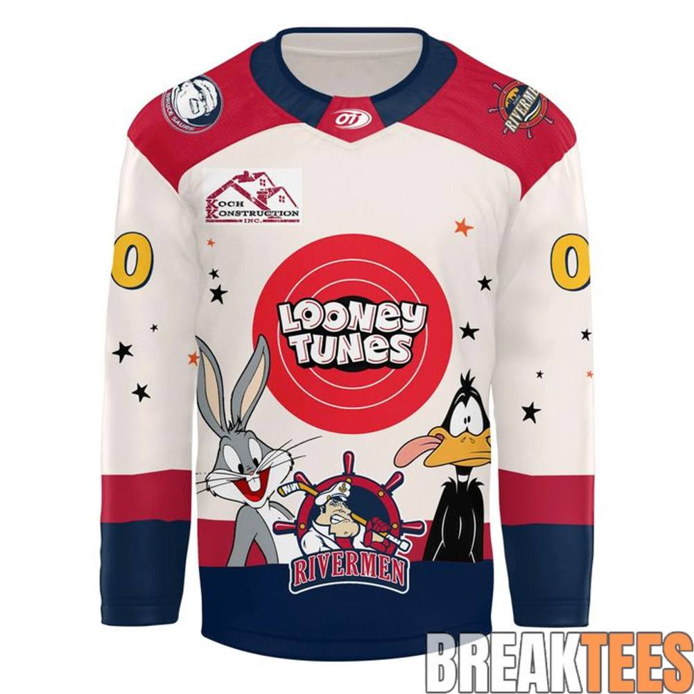 Peoria Rivermen x Looney Tunes Hockey Jersey