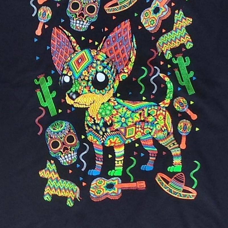 Perrito PiñAta Colorful Skulls Cactus Short Sleeve Casual Menswear Top Sleeves Tropical Man Streetwear Summer T-Shirts