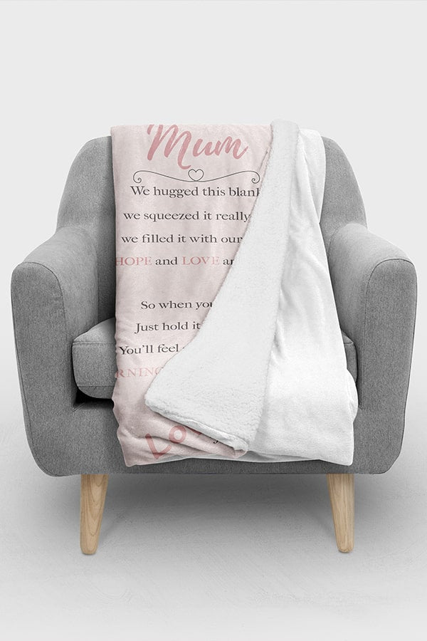 Personalized Mother’s Day Fleece Blanket