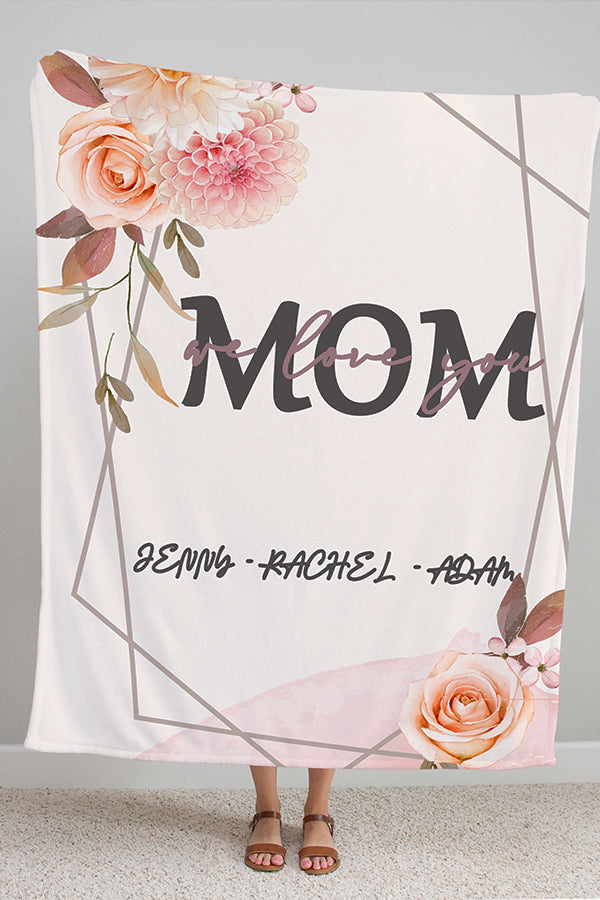 Personalized Mother’s Day Fleece Blanket