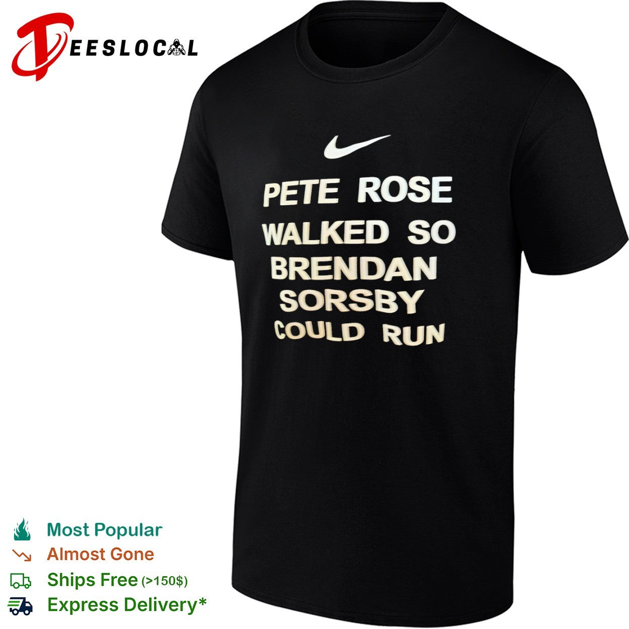 Pete Rose walked so Brendan Sorsby could run shirt