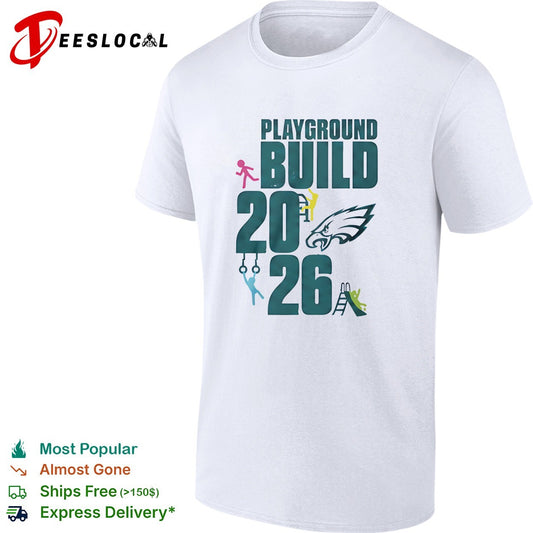Philadelphia Eagles Playground Build 2026 NFL Football Team Logo Kids Play Shirt