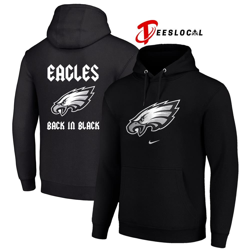 Philadelphia Eagles back in black logo shirt