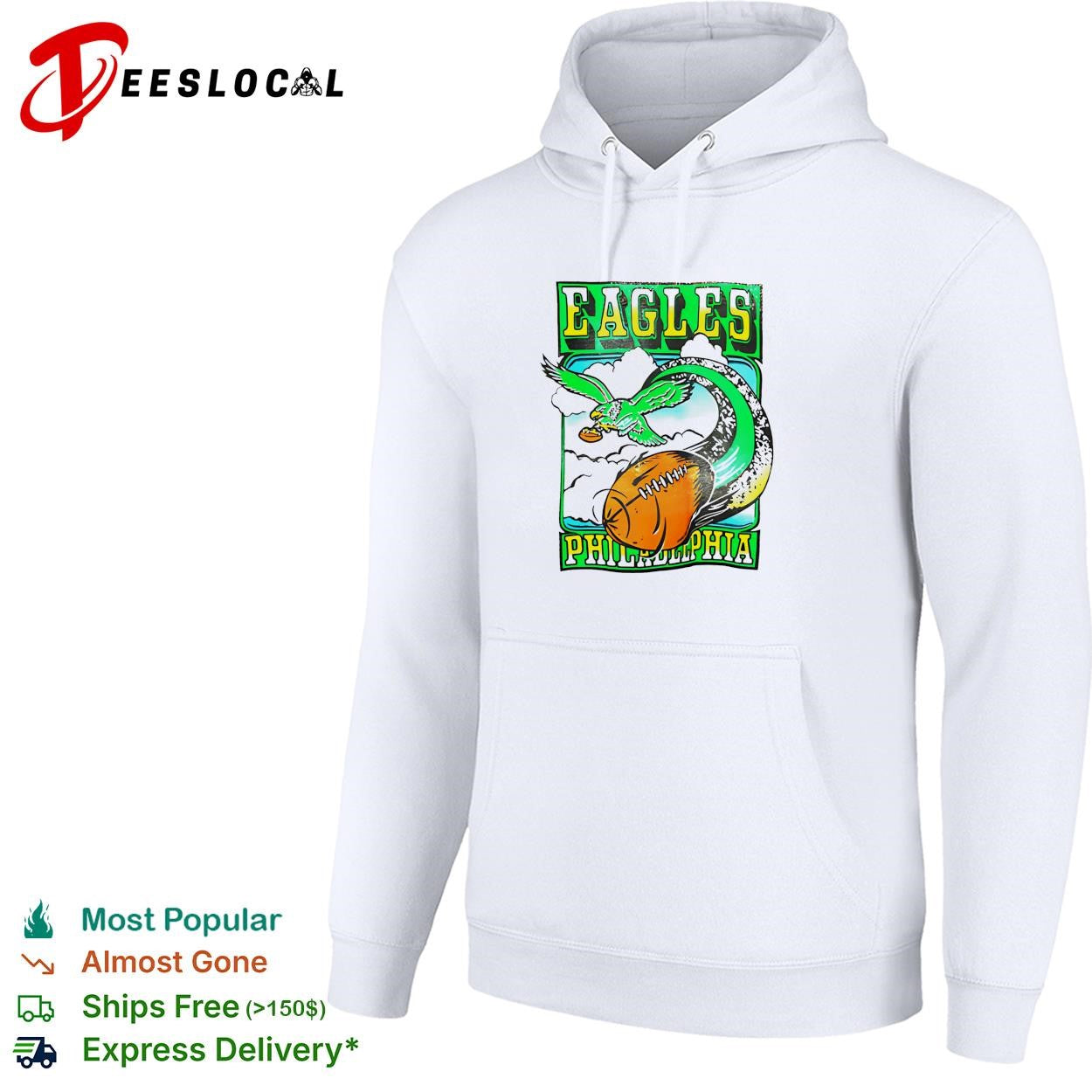 Philadelphia Eagles football mascot vintage retro graphic shirt