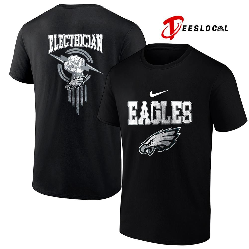 Philadelphia Eagles x Electrician logo shirt