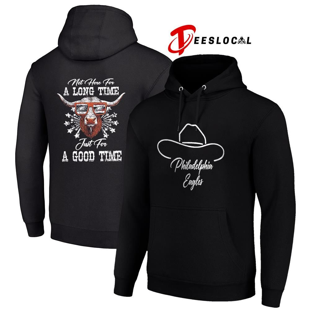 Philadelphia Eagles x George Strait not here for a long time just for a good time shirt