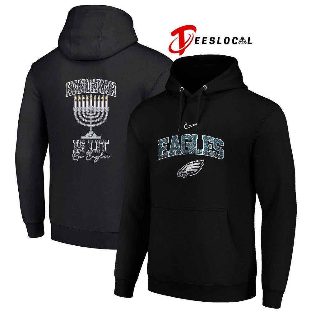 Philadelphia Eagles x Happy Hanukkah is lit shirt