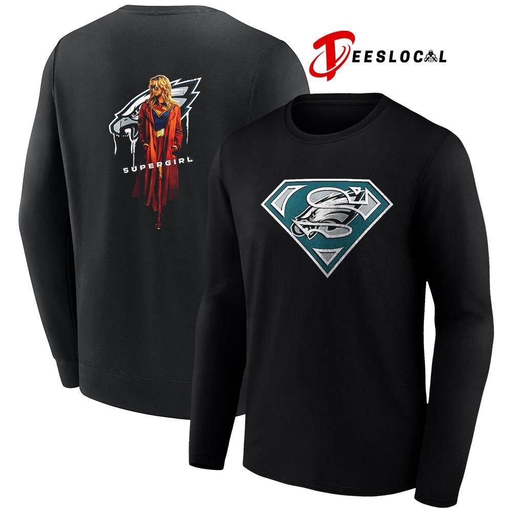 Philadelphia Eagles x Supergirl graphic shirt