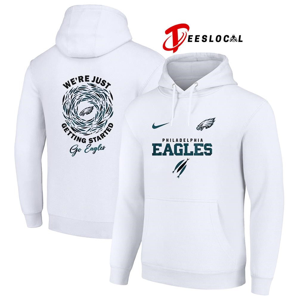 Philadelphia Eagles x The Chosen we’re just getting started logo shirt
