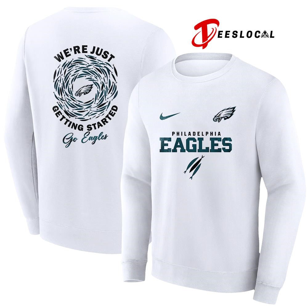 Philadelphia Eagles x The Chosen we’re just getting started logo shirt