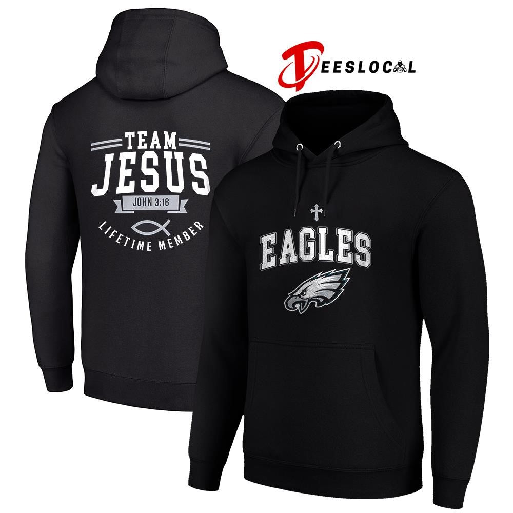 Philadelphia Eagles x team Jesus lifetime member John 3 16 logo shirt
