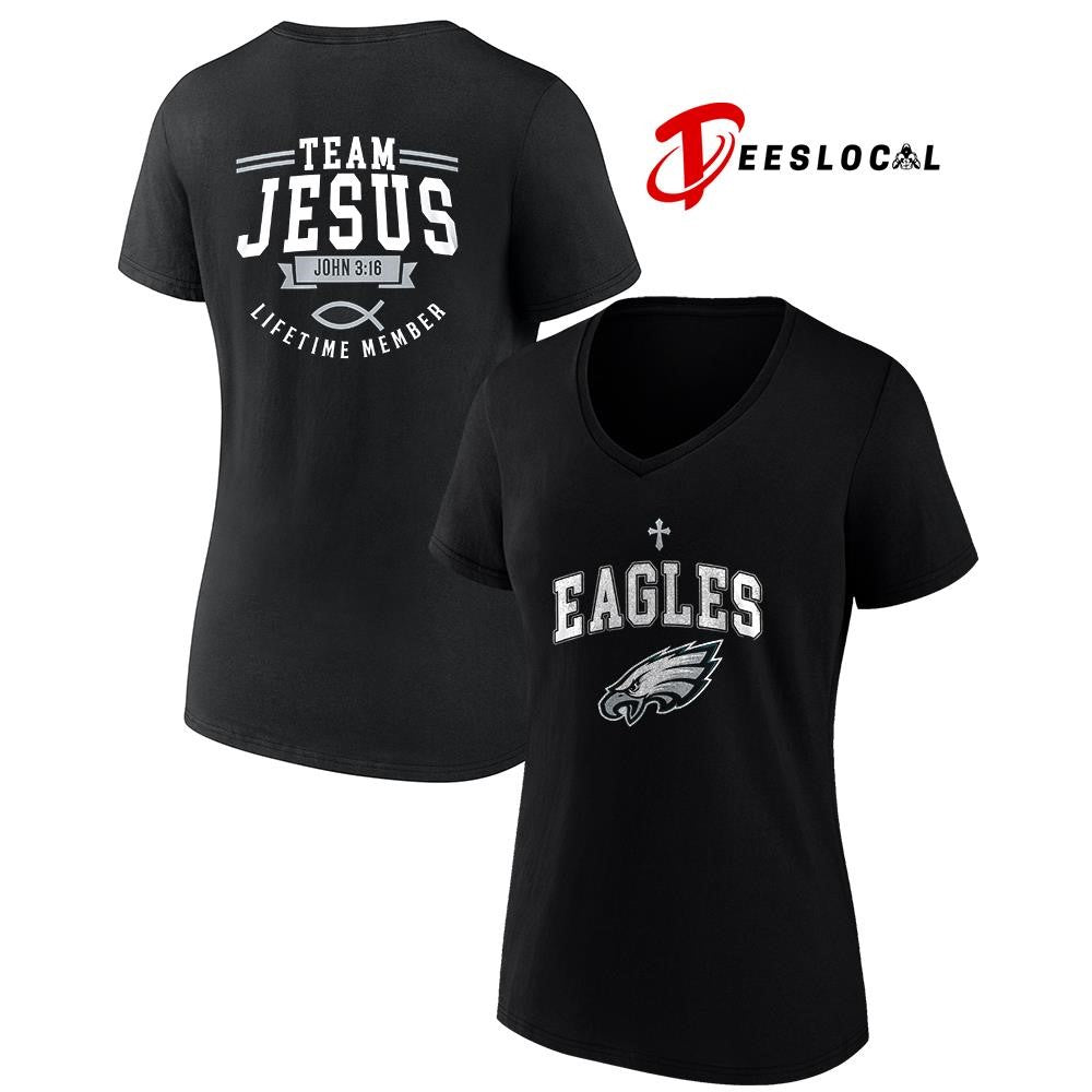 Philadelphia Eagles x team Jesus lifetime member John 3 16 logo shirt