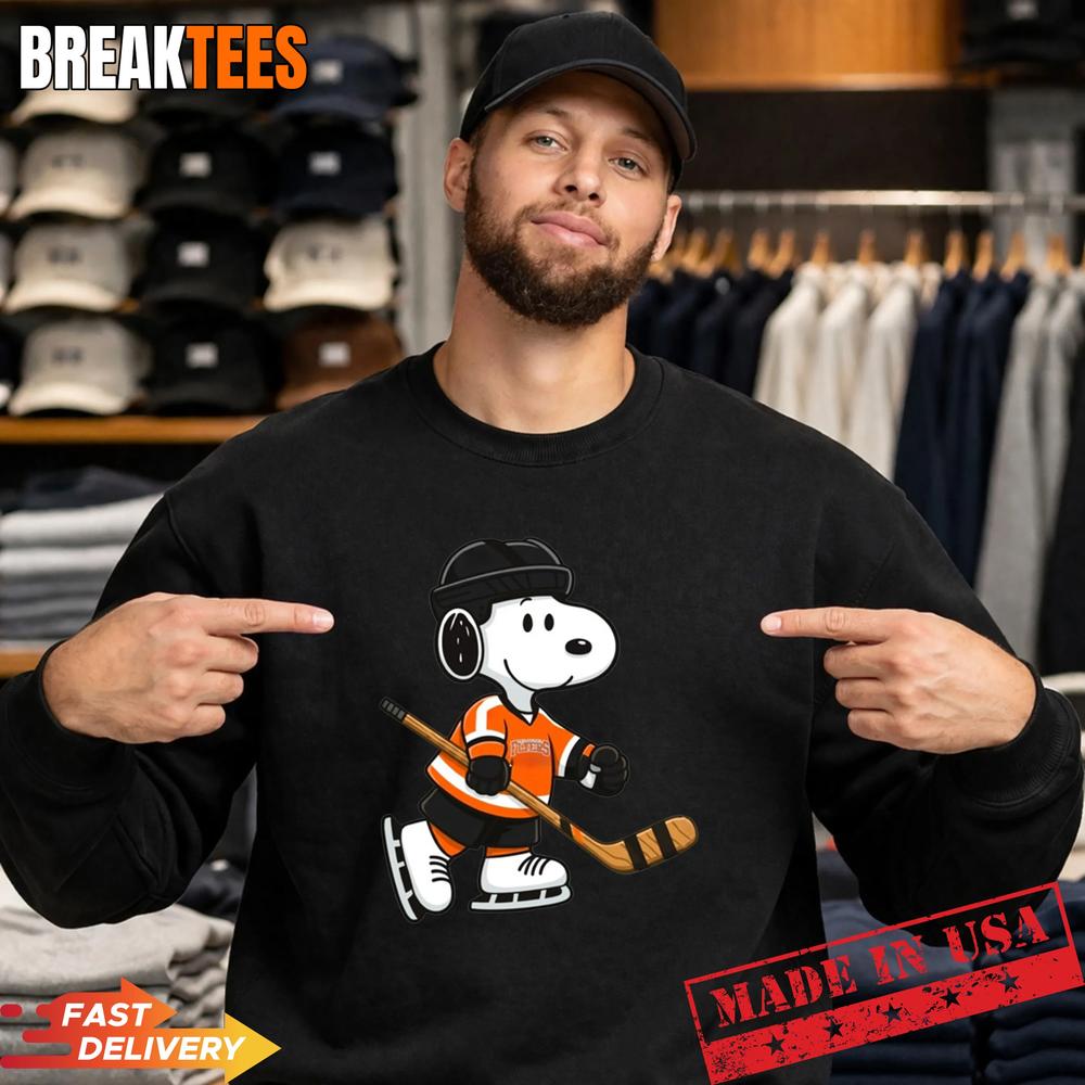 Philadelphia Flyers-Snoopy Hockey Beagle T-Shirt