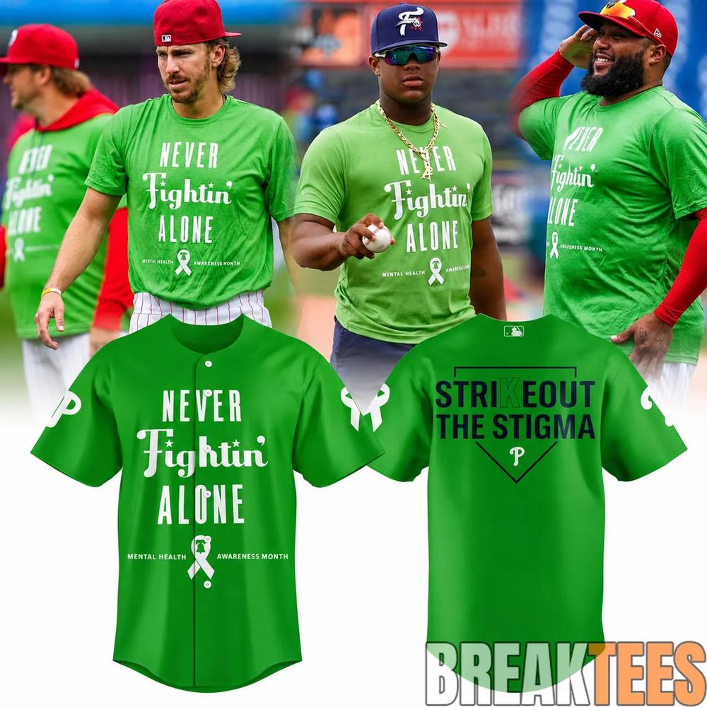 Philadelphia Phillies 2026 Never Fightin’ Alone Mental Heath Night Baseball Jersey