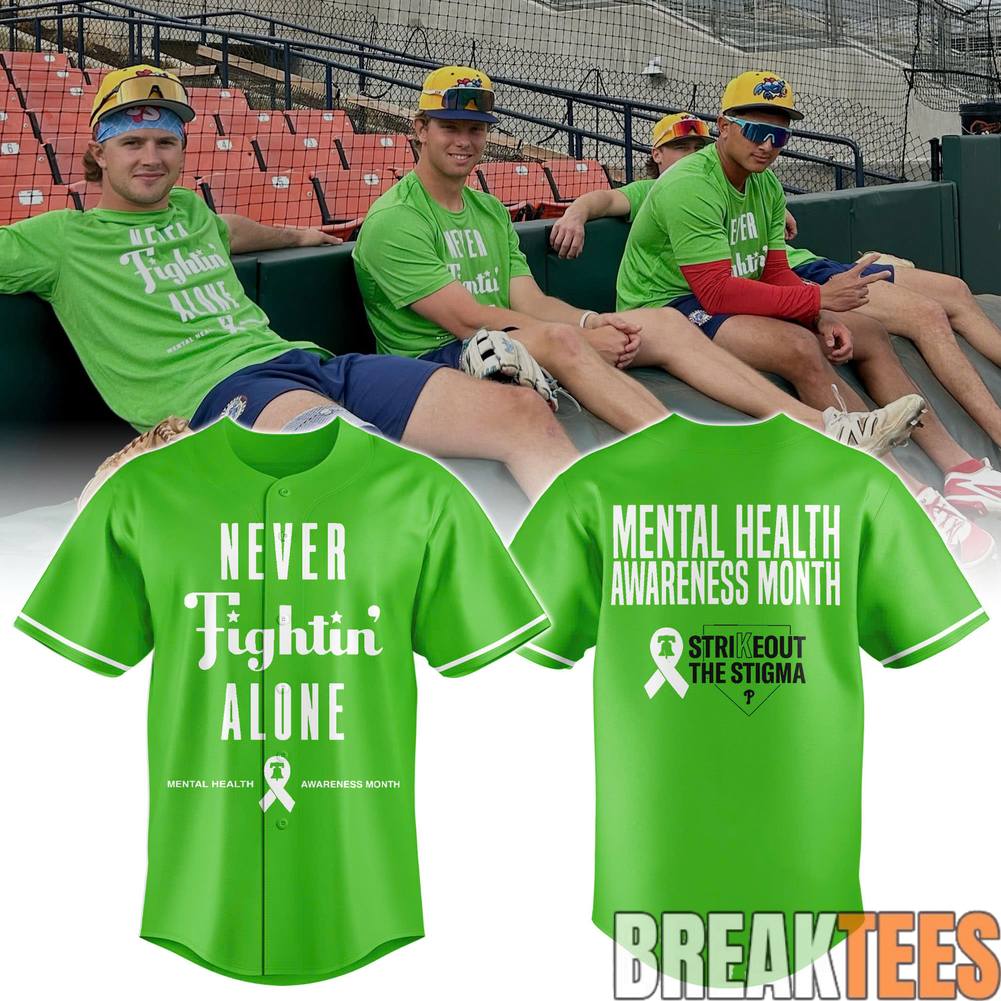 Philadelphia Phillies Mental Health Awareness Month Special Baseball Jersey