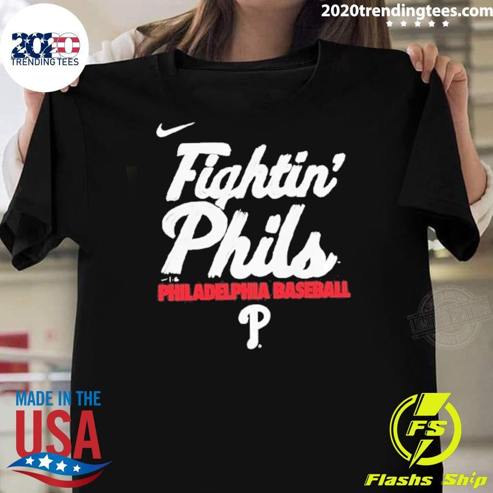 Philadelphia Phillies Nike Fightin’ Phils City Connect Handwriting Club Shirt