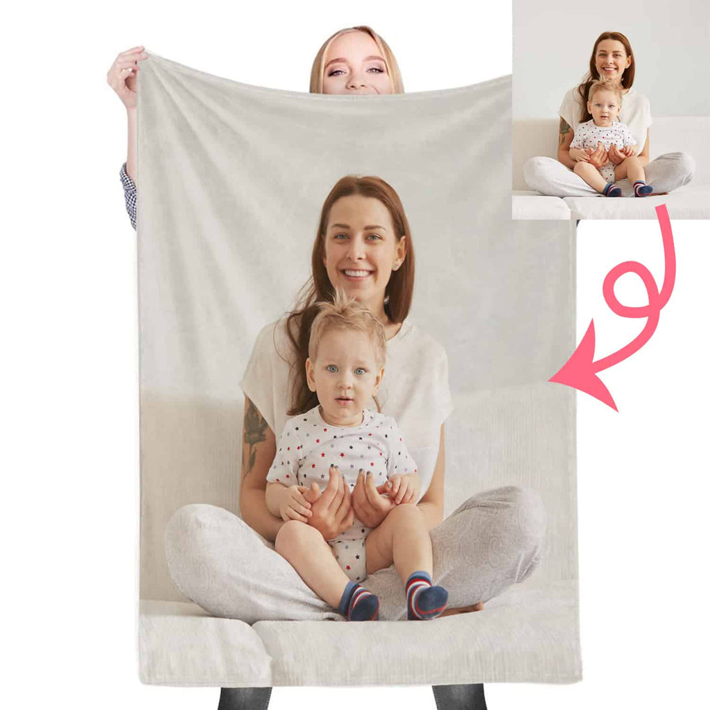 Custom Photo Throw Blanket – Upload Your Image