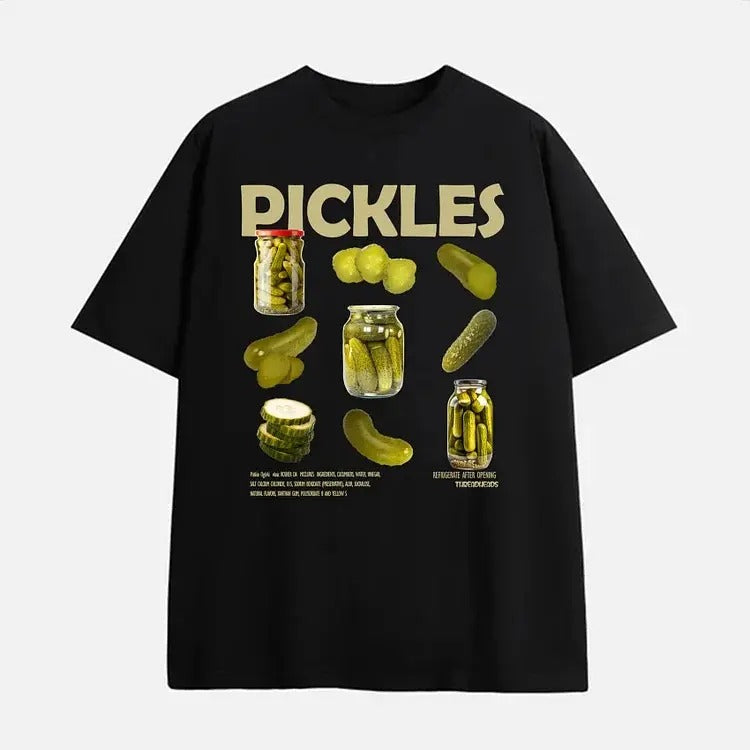 Pickles Printed Cotton Short Cotton Shirt S 4XL Multiple Color T-Shirts