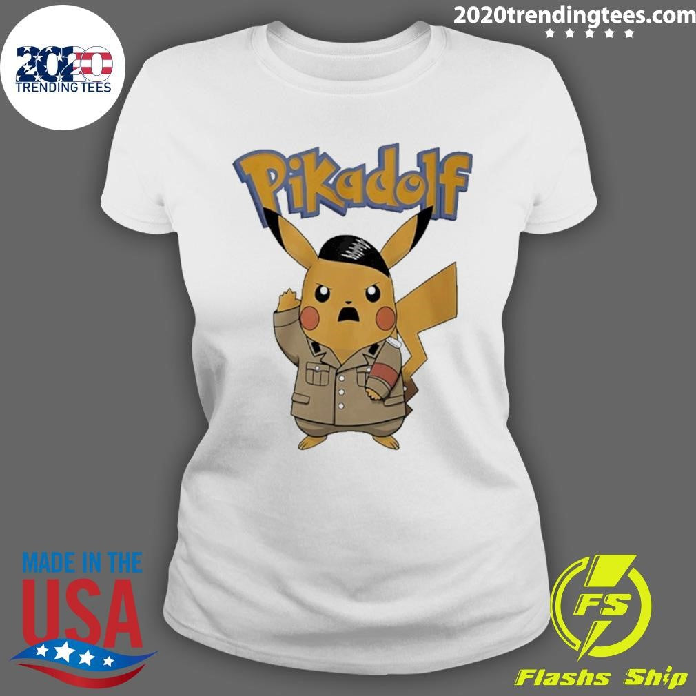 Pikadolf Pokemon Pikachu Adolf Hitler Parody Shirt