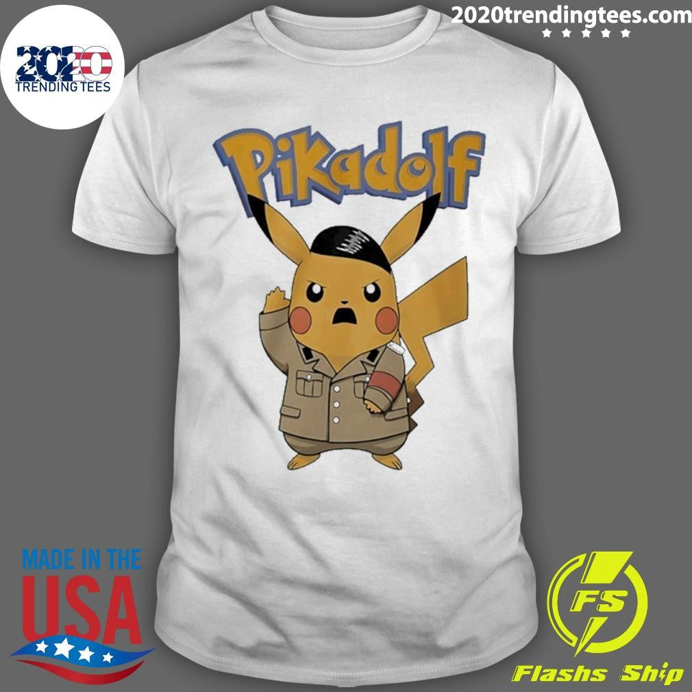 Pikadolf Pokemon Pikachu Adolf Hitler Parody Shirt