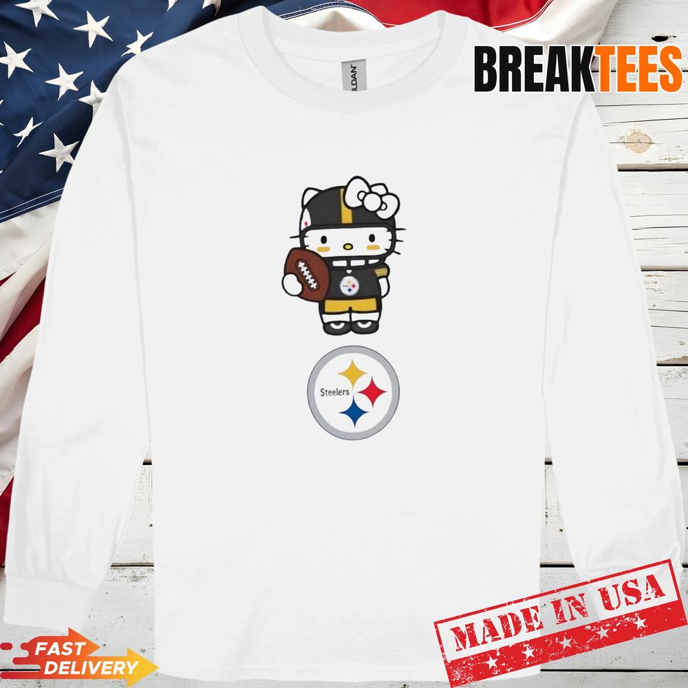 Pittsburgh Steelers Football x Hello Kitty Anime T-Shirt