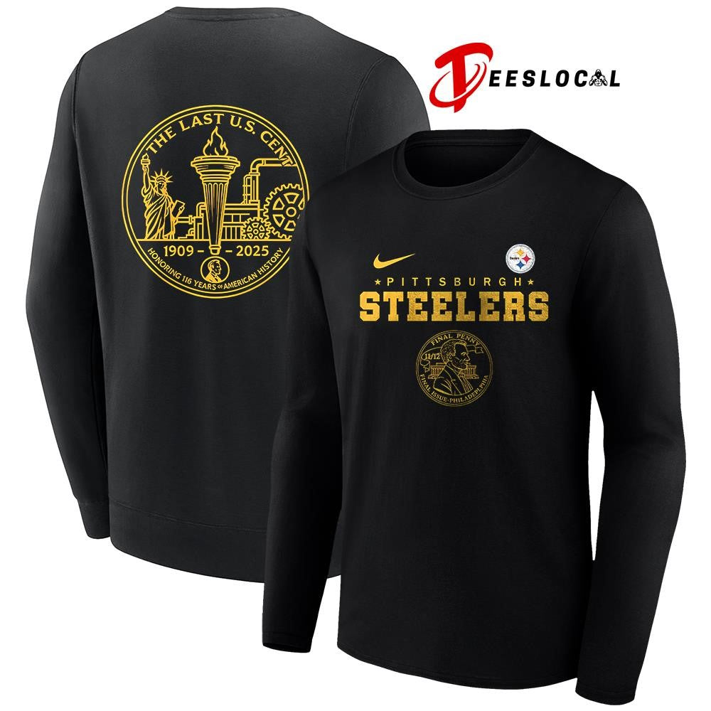 Pittsburgh Steelers the last US cent honoring 116 years of America history shirt
