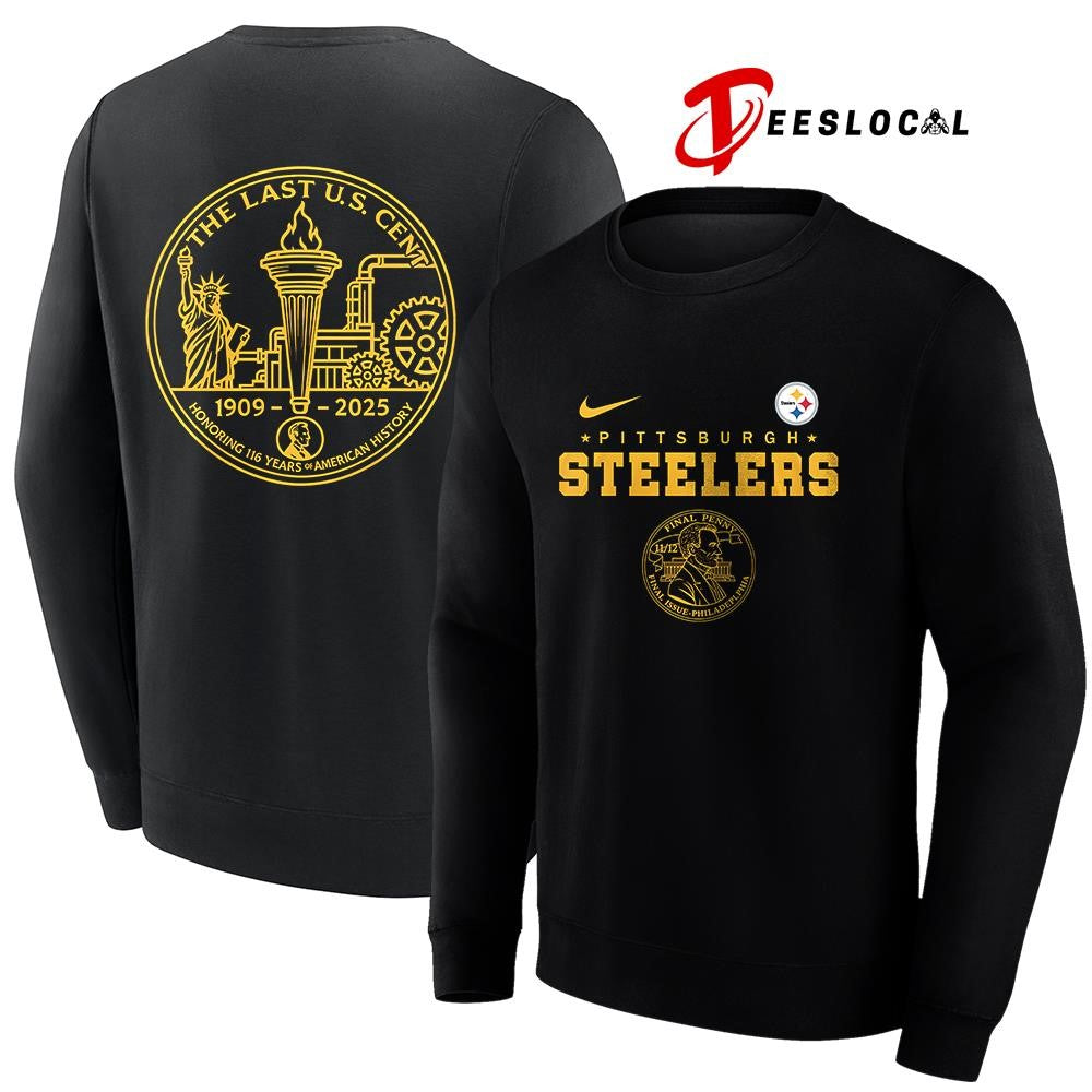 Pittsburgh Steelers the last US cent honoring 116 years of America history shirt