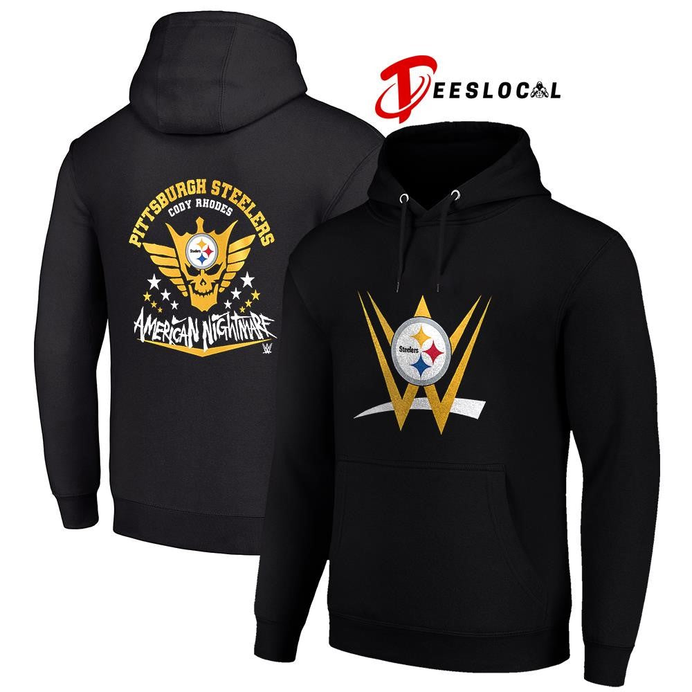 Pittsburgh Steelers x Cody Rhones American nightmare logo shirt