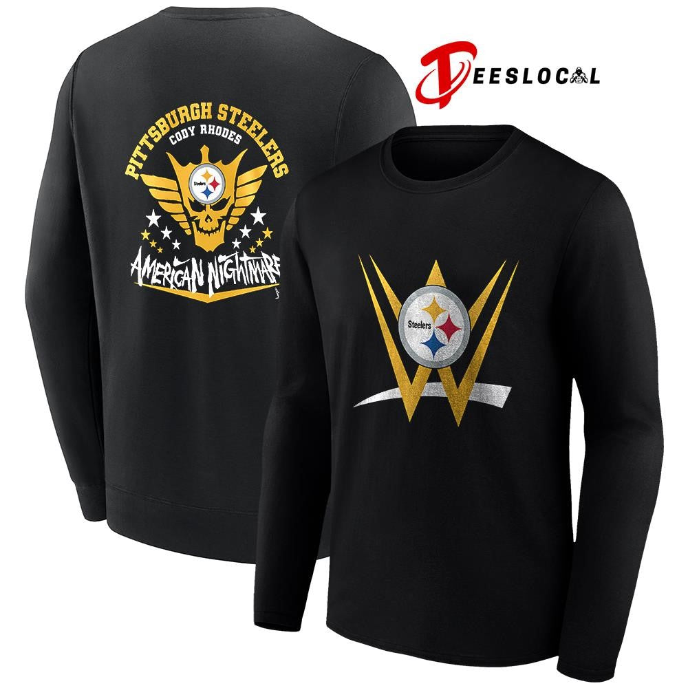Pittsburgh Steelers x Cody Rhones American nightmare logo shirt
