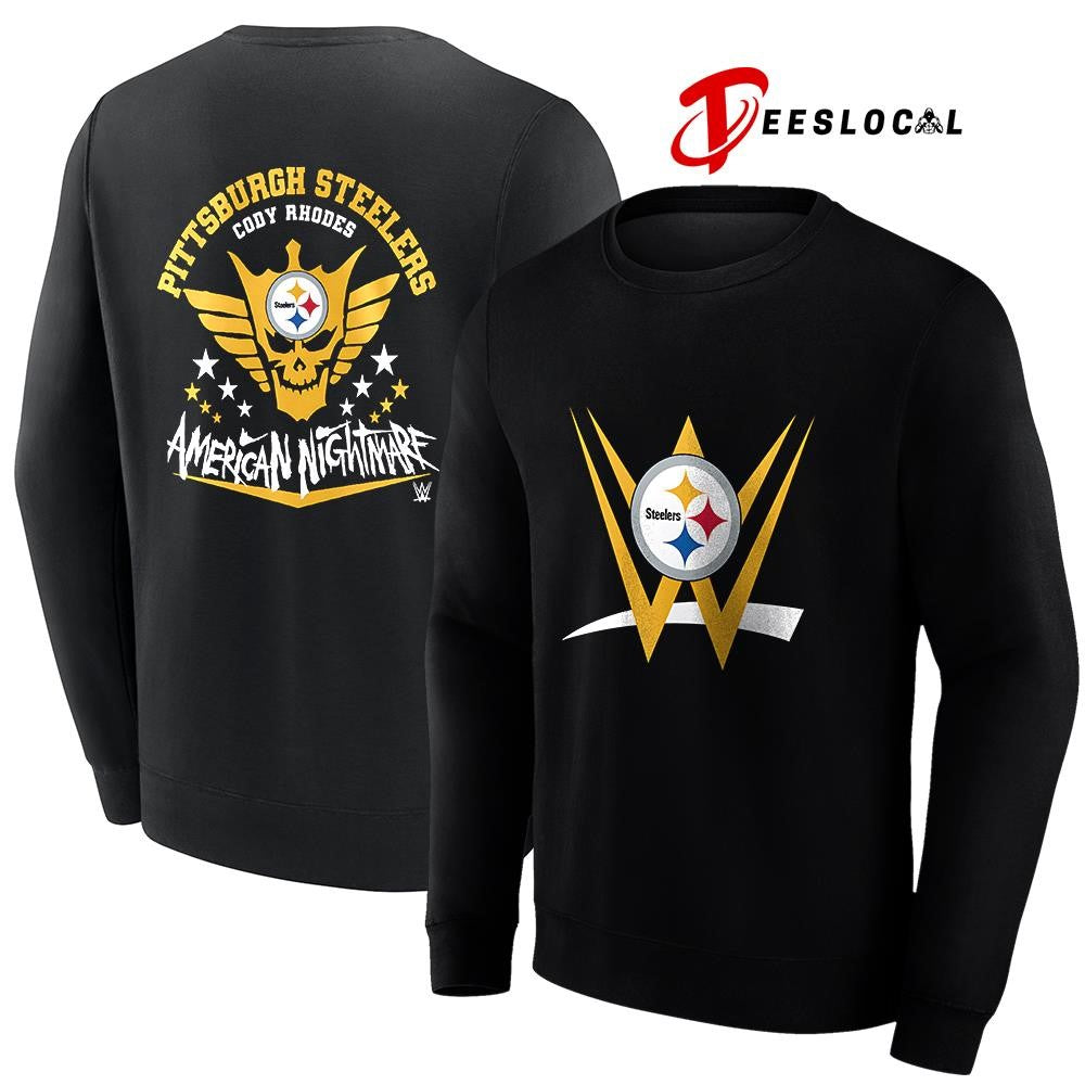 Pittsburgh Steelers x Cody Rhones American nightmare logo shirt
