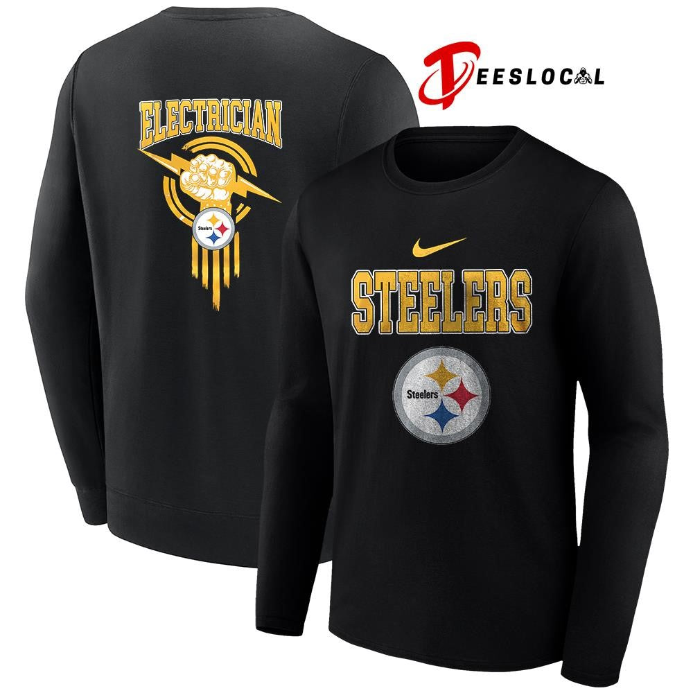 Pittsburgh Steelers x Electrician logo shirt