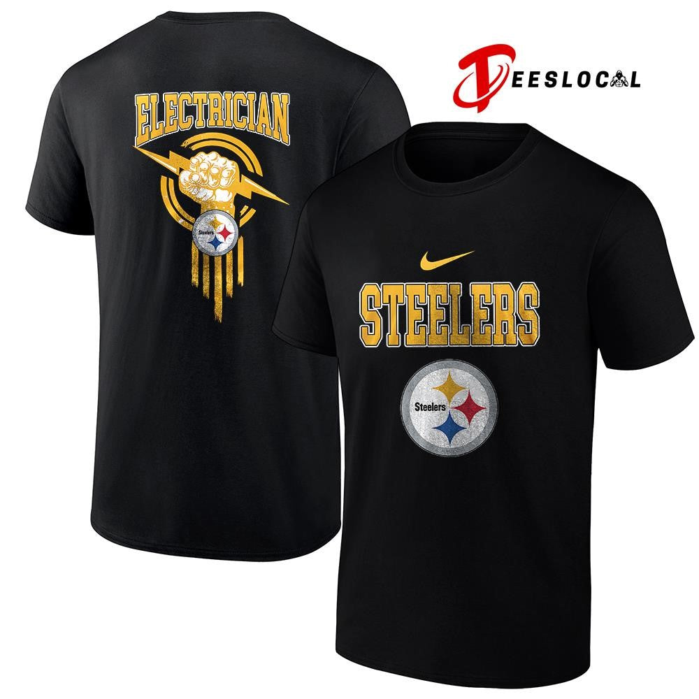 Pittsburgh Steelers x Electrician logo shirt