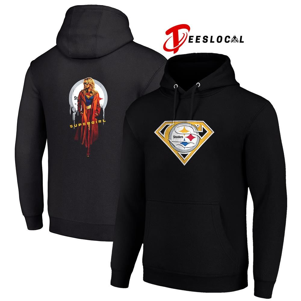 Pittsburgh Steelers x Supergirl graphic shirt