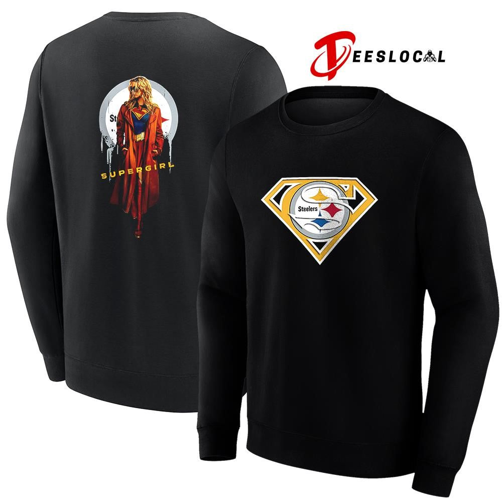 Pittsburgh Steelers x Supergirl graphic shirt