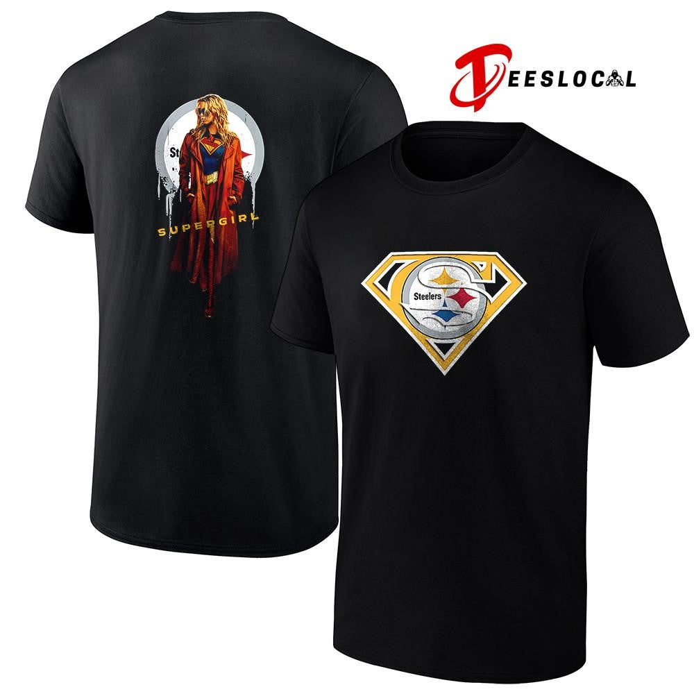 Pittsburgh Steelers x Supergirl graphic shirt