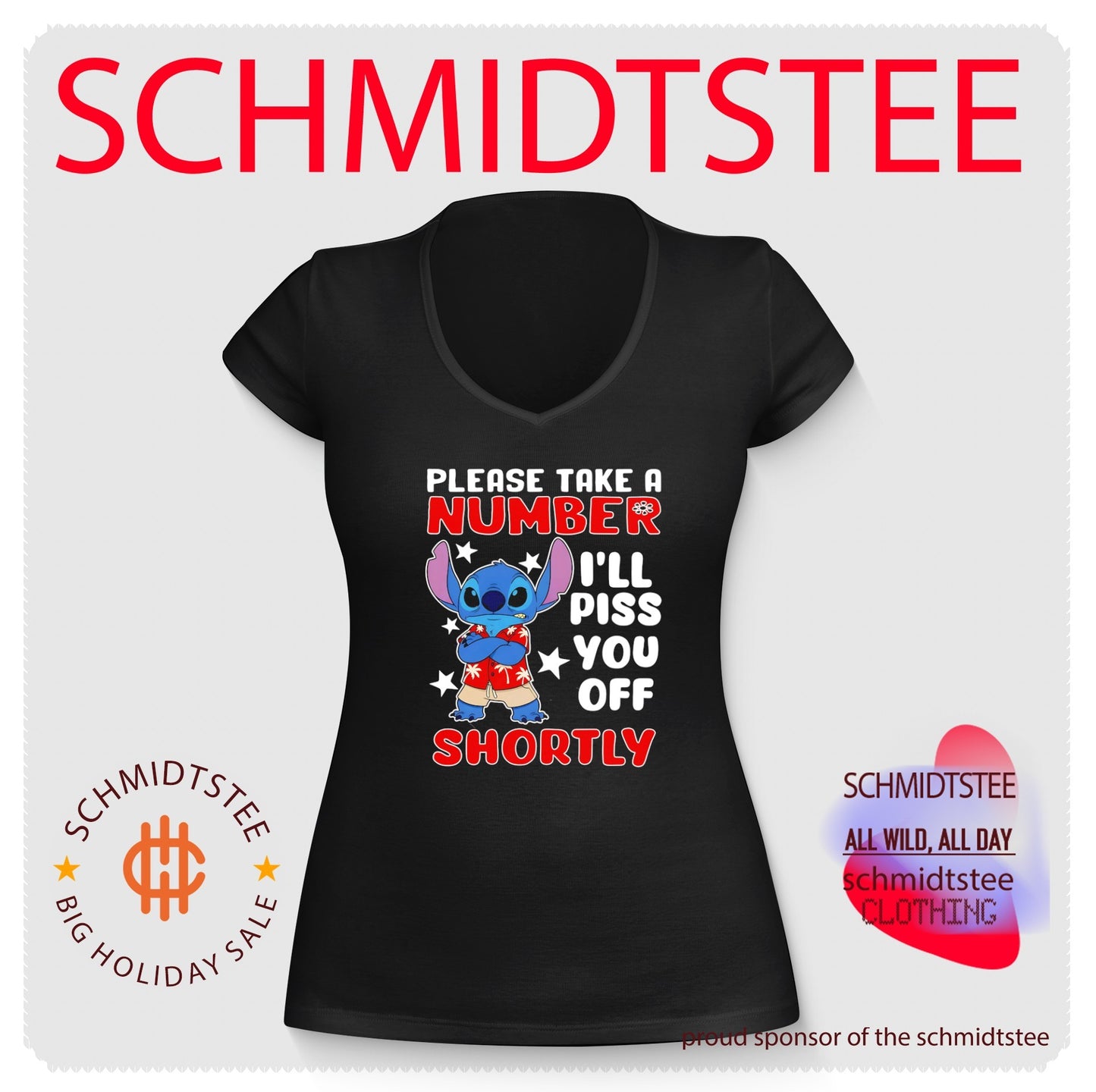 Please Take a Number I Will Piss You off Shortly Stitch shirt