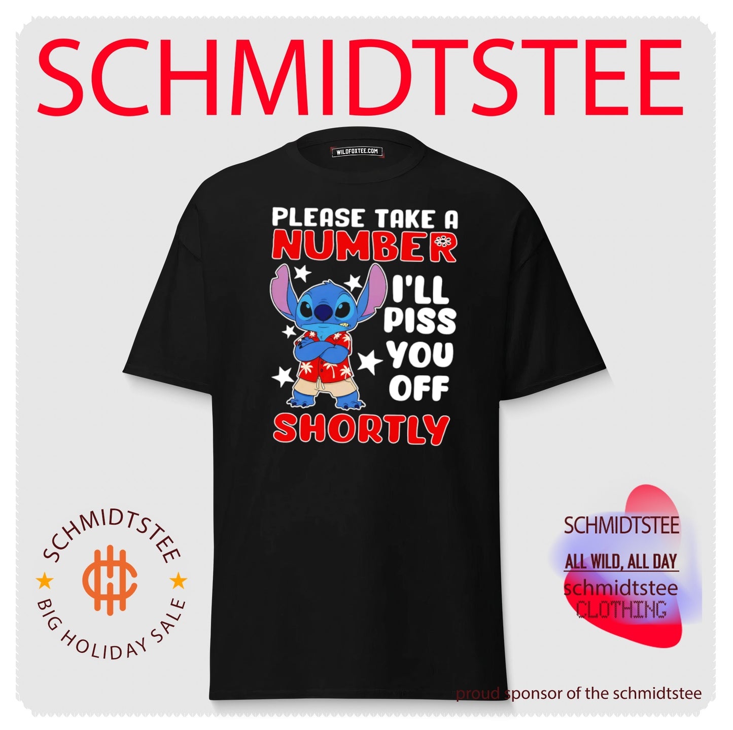 Please Take a Number I Will Piss You off Shortly Stitch shirt