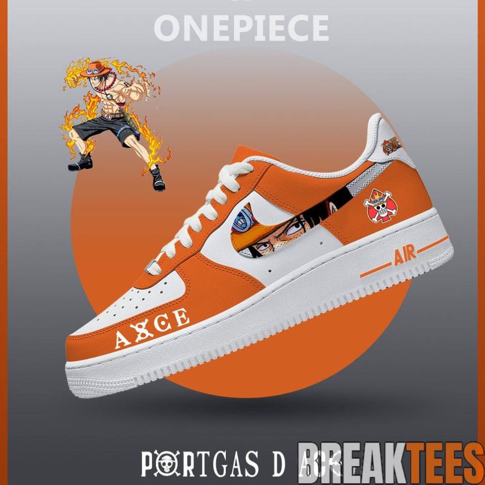 Portgas D Ace One Piece Air Force 1 Sneaker