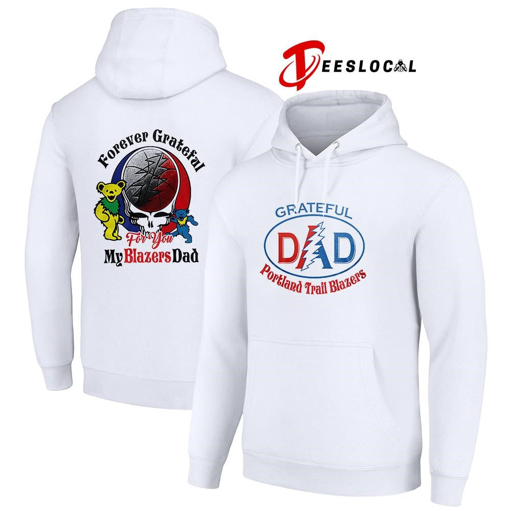 Portland Trail Blazers x Grateful Dead Father Day forever Grateful logo shirt