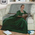 Portrait of a lady on fire Fleece Throw Blanket