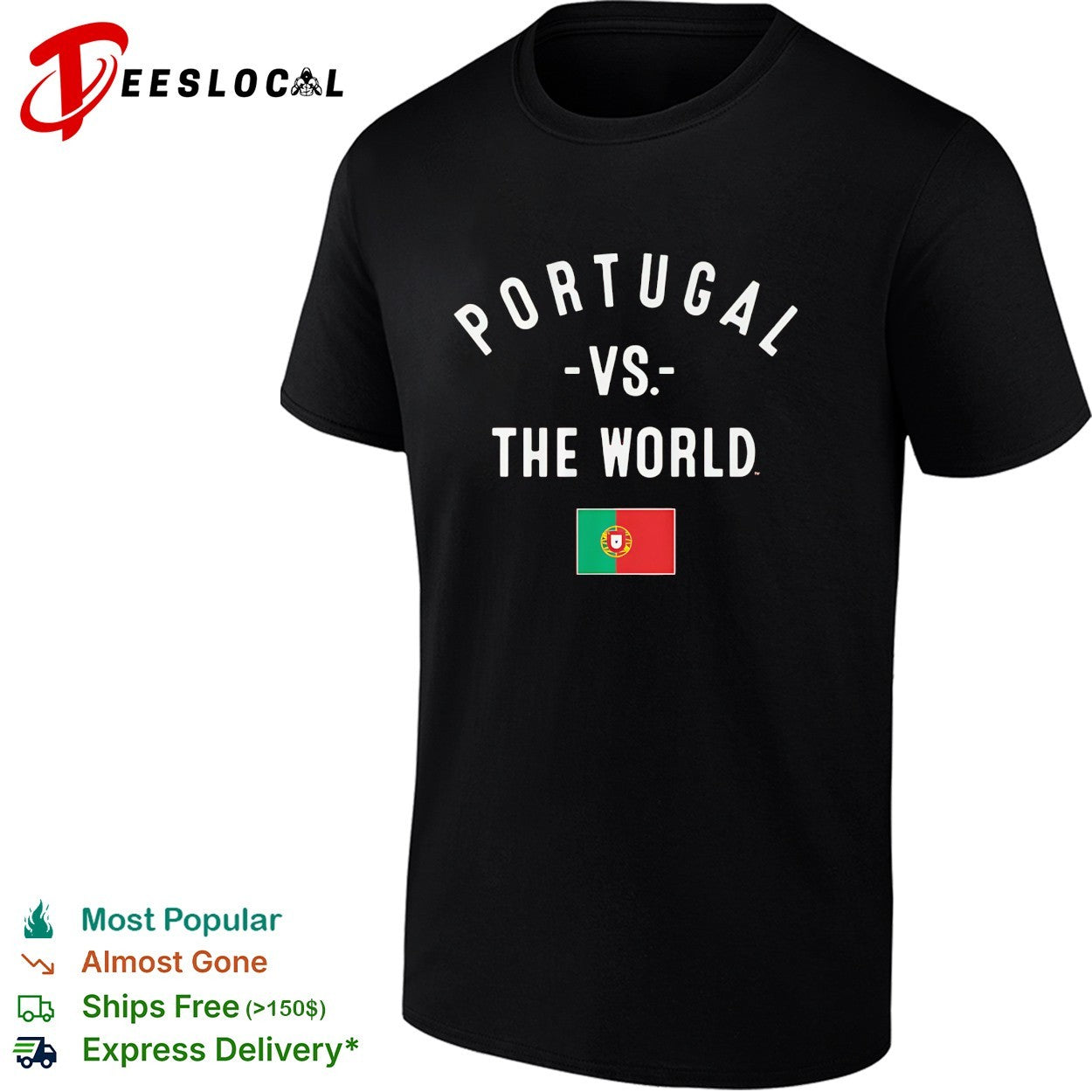 Portugal vs The World FIFA World Cup 2026 having flag shirt