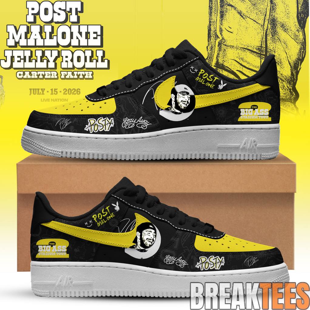 Post Malone x Jelly Roll Big Ass Stadium Tour 2026 Special Air Force 1