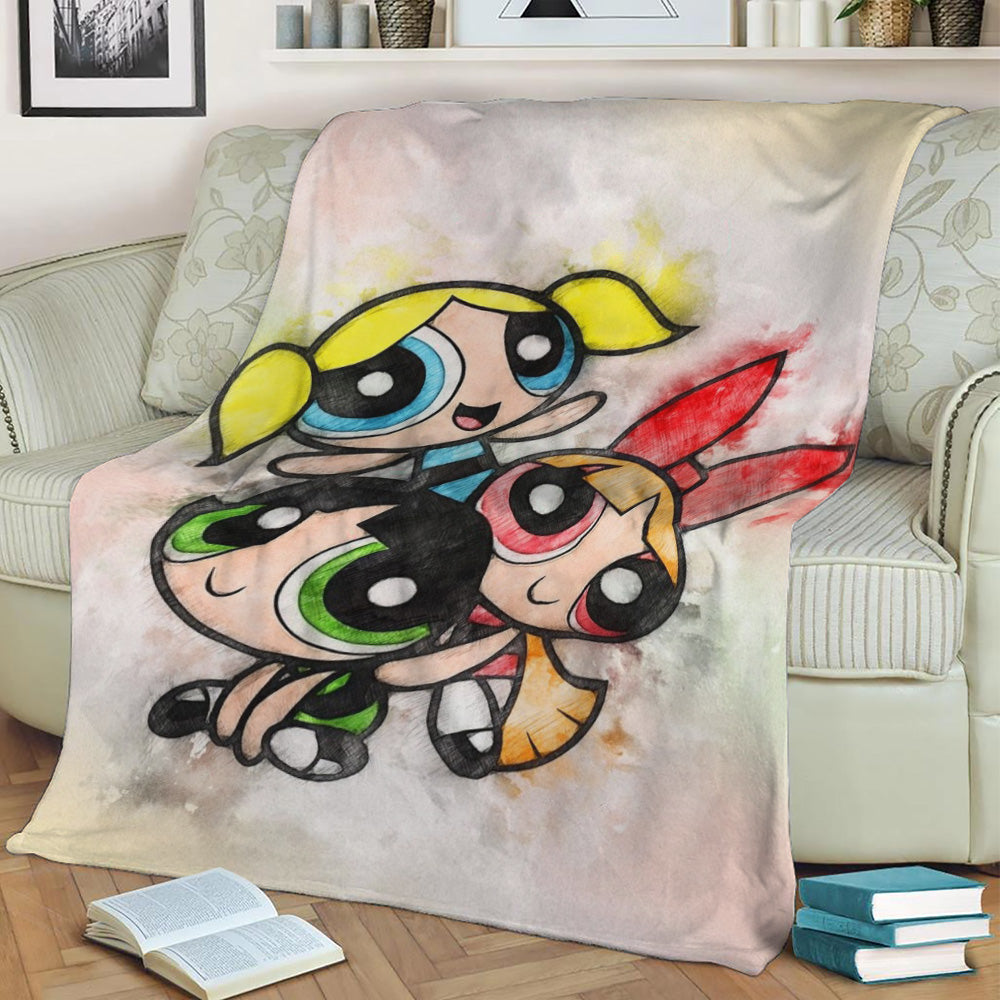 Power Puff Girls Fleece Throw Blanket