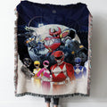 Power Rangers Megazord Woven Tapestry Throw Blanket with Fringe