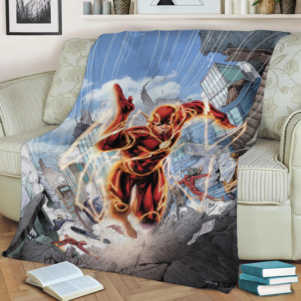 Power of Flash Fleece Throw Blanket