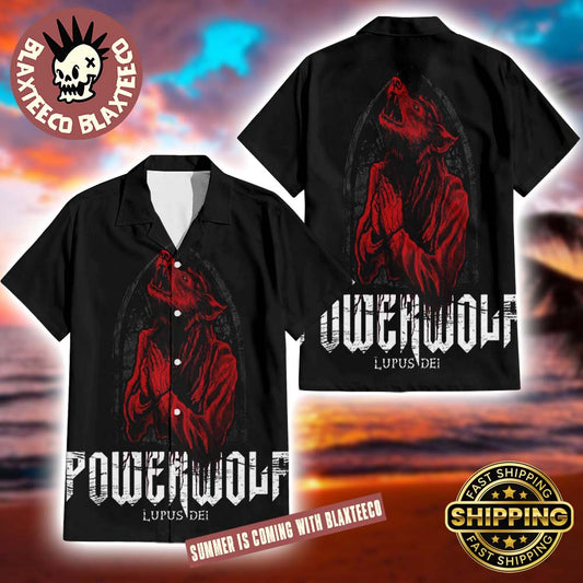 Powerwolf Lupus Dei Album Cover 2025 Summer Hawaiian Shirt
